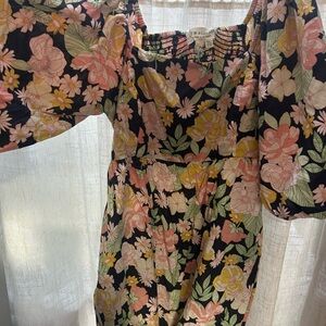 Saltwater LUXE Dark Floral Dress